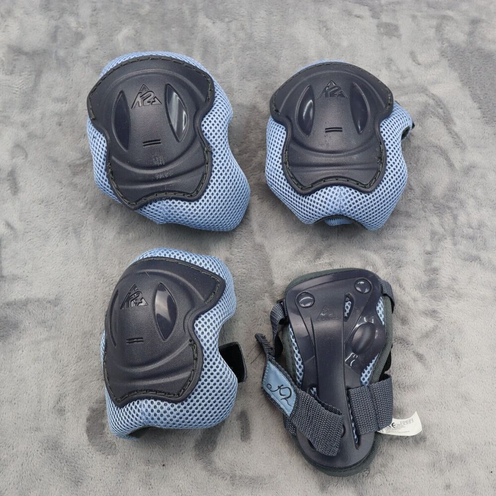 K2 Athena Pads Outdoor Safety Gear Adult Large Blue Wrist Elbow Knee Protection